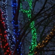 LED гирлянды для подсветки деревьев Клип-лайт и «Спайдер»