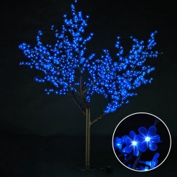 Светодиодное дерево вишня 1.7х2.3 м, синее