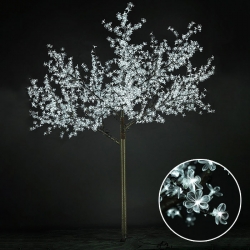 Светодиодное дерево вишня 2.5х2.0 м, белое