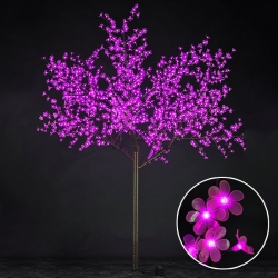 Светодиодное дерево вишня 2.5х2.0 м, розовое