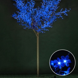 Светодиодное дерево вишня 3.6х3.0 м, синее