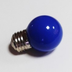 Лампа светодиодная синяя, E27, 40мм