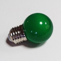 Лампа светодиодная зеленая, E27, 40мм