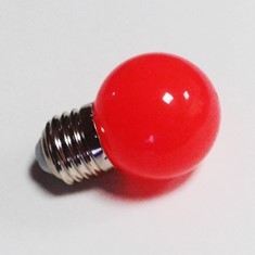 Лампа светодиодная красная, E27, 40мм