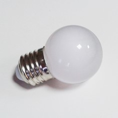 Лампа светодиодная белая, E27, 40мм